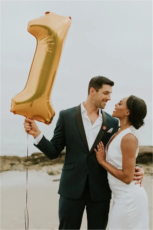 Bodas de papel sessão de foto comemorativa
