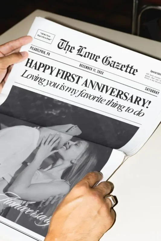 bodas de papel ideias e inspiracao jornal do casal 