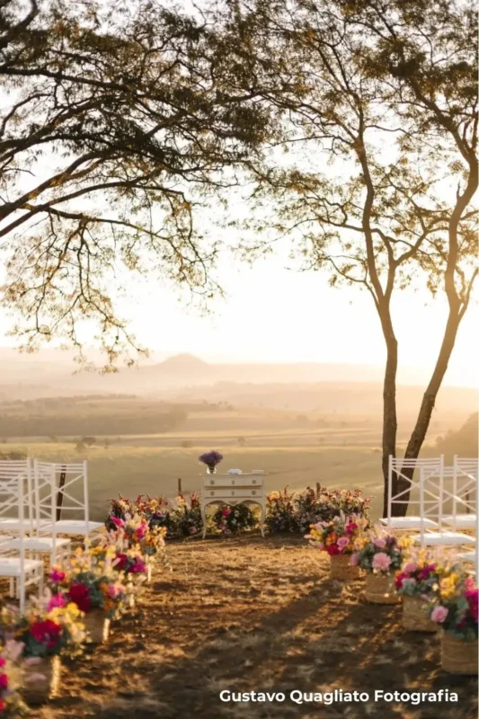 paleta de cores para casamento no campo com tons terrosos